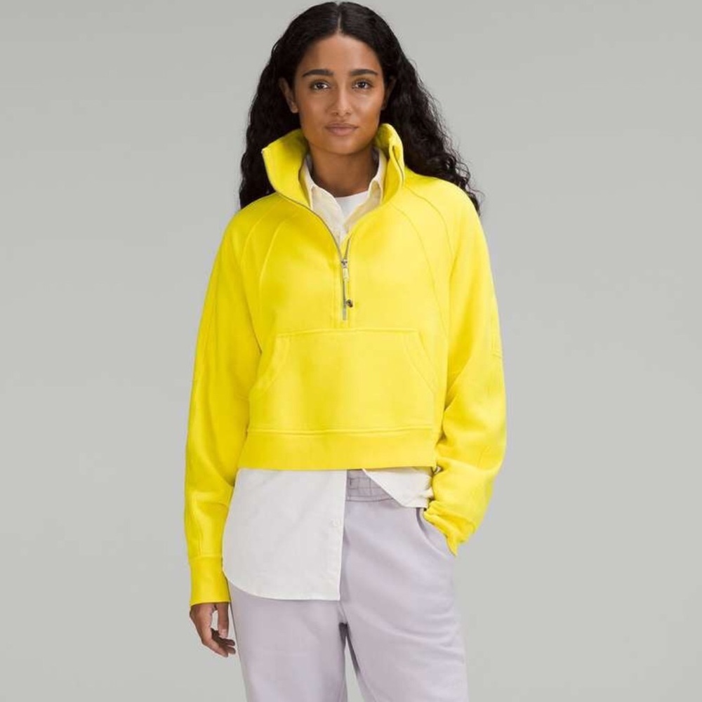 Lululemon Scuba Oversized Funnel Neck 1/2 Zip [RARE COLOR—SONIC YELLOW]